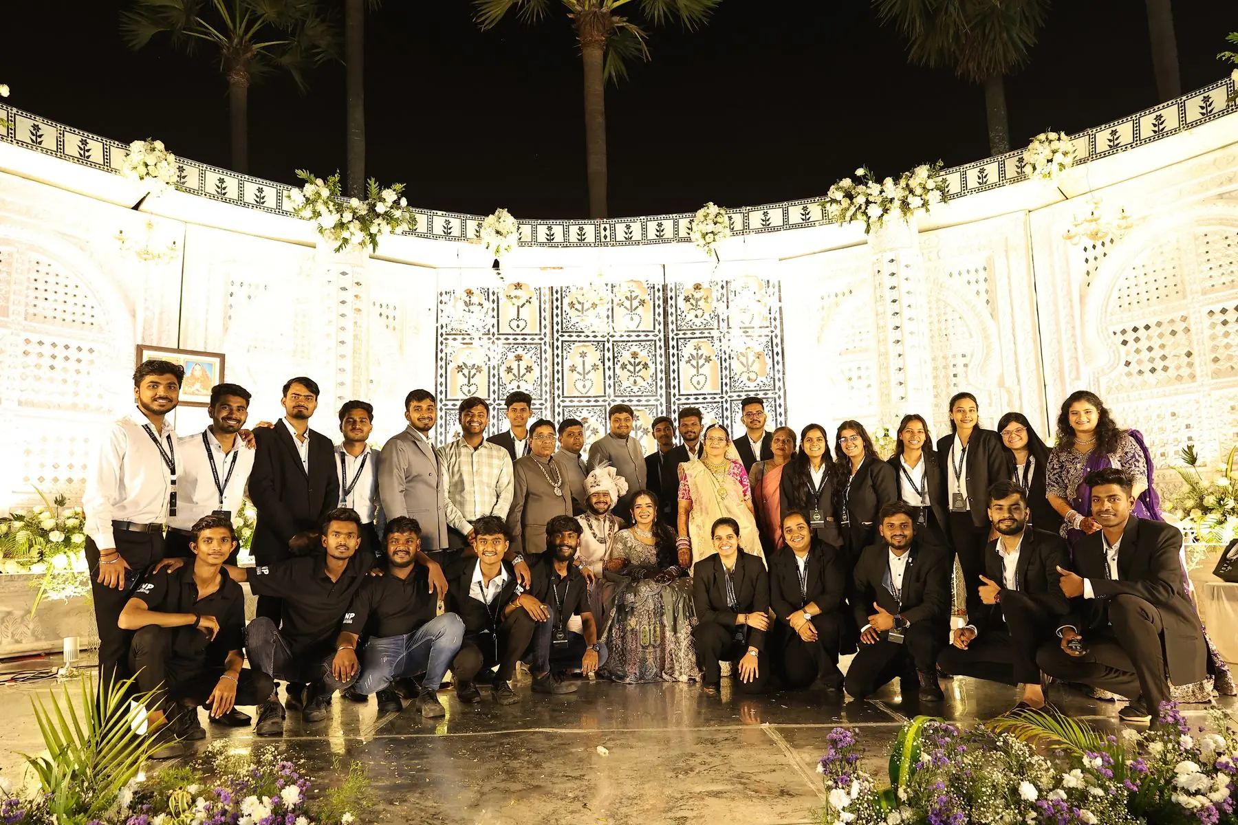 TNP team together on an event stage